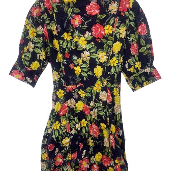 Marissa Webb X RTR Multi Floral Printed Puff Sleeve Dress - Size 8 - Picture 11 of 14